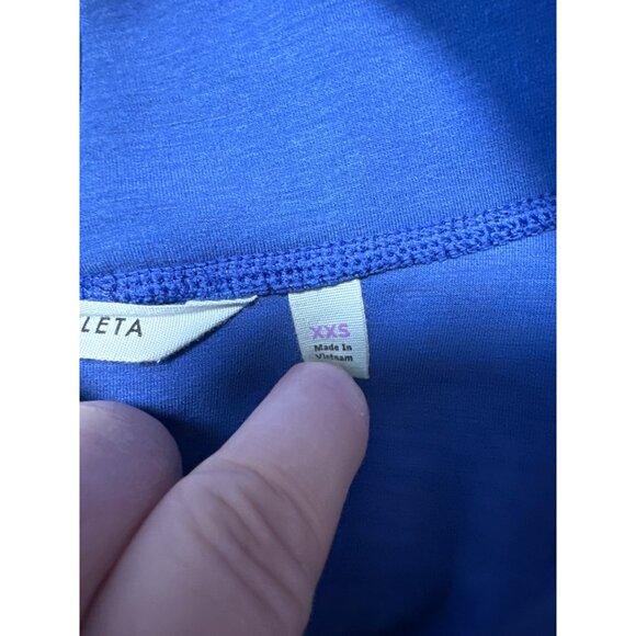 Athleta SoftTech Long Sleeve Royal Blue Dress Size XXS - Picture 6 of 9